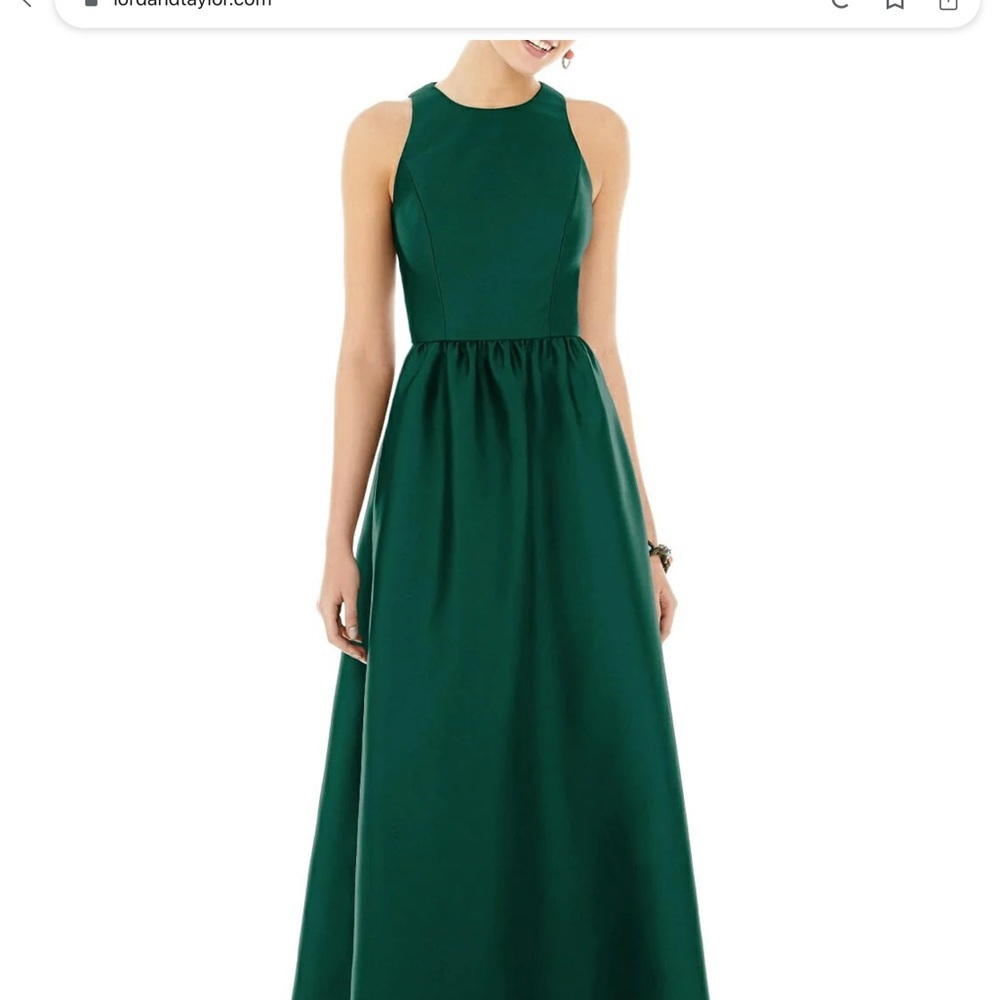 Alfred Sung Hunter Green Gown.